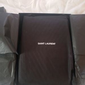 Saint Laurent Monogram Quilted Leather pouch